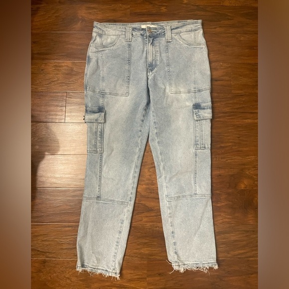 Kancan Women’s Straight Leg Cargo Jeans Size 11/29 - Picture 1 of 5